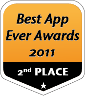 Best App Ever Awards 2011 - 2nd in Most Useful App